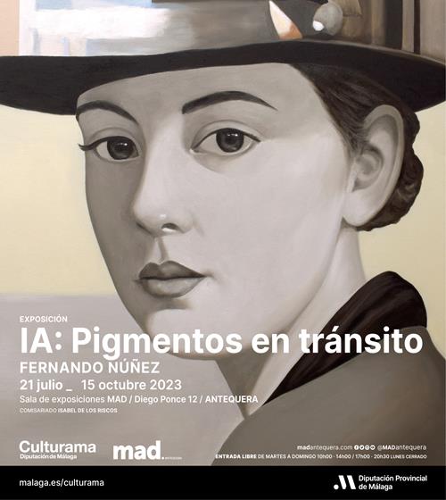 Ausstellung im MAD Antequera. IA: Pigmente im Transit