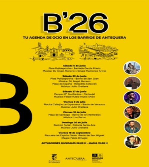 Foto de B´26 Tu agenda de ocio en los barrios de Antequera